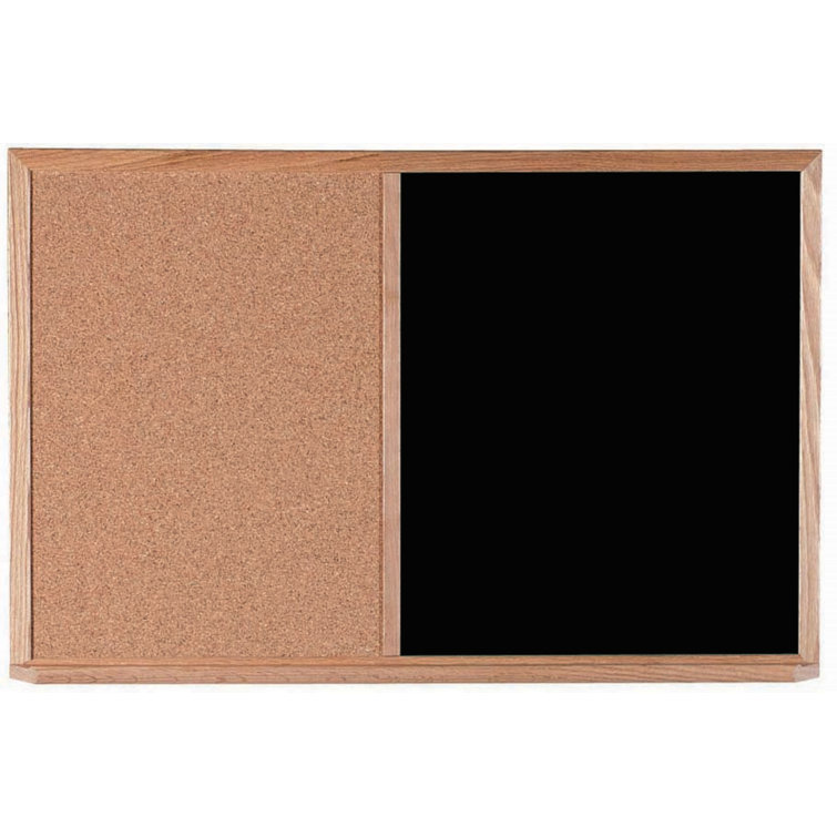 AARCO Combination Wall Mounted Chalkboard / Bulletin Board & Reviews